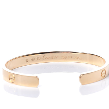 Cartier 18K Yellow Gold LOVE Cuff Bracelet 16 4 of 4