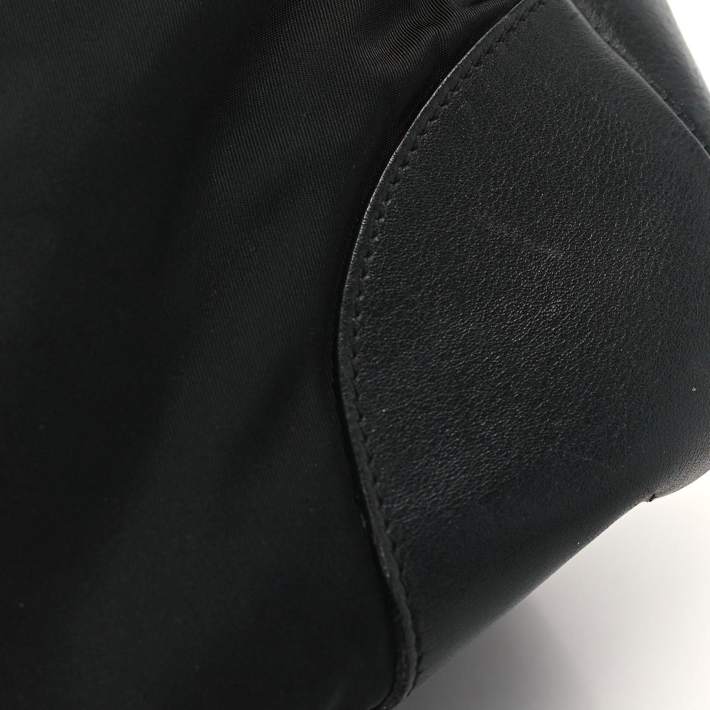 Tessuto Nylon Soft Calfskin Tote Black