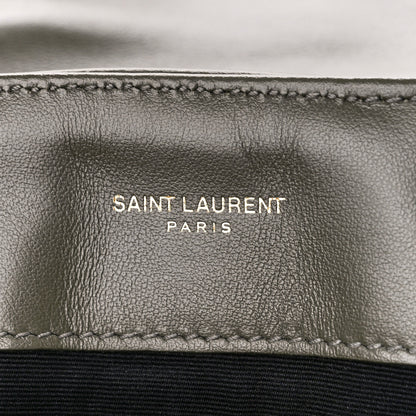 Saint Laurent Calfskin Y Quilted Monogram Medium Loulou Chain Satchel Military Olive 6 of 11