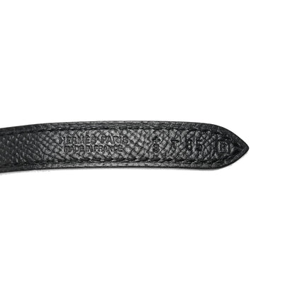 Hermes Swift Epsom 13mm Mini Laquee Reversible Belt 85 Black Bleu Saphir 4 of 9