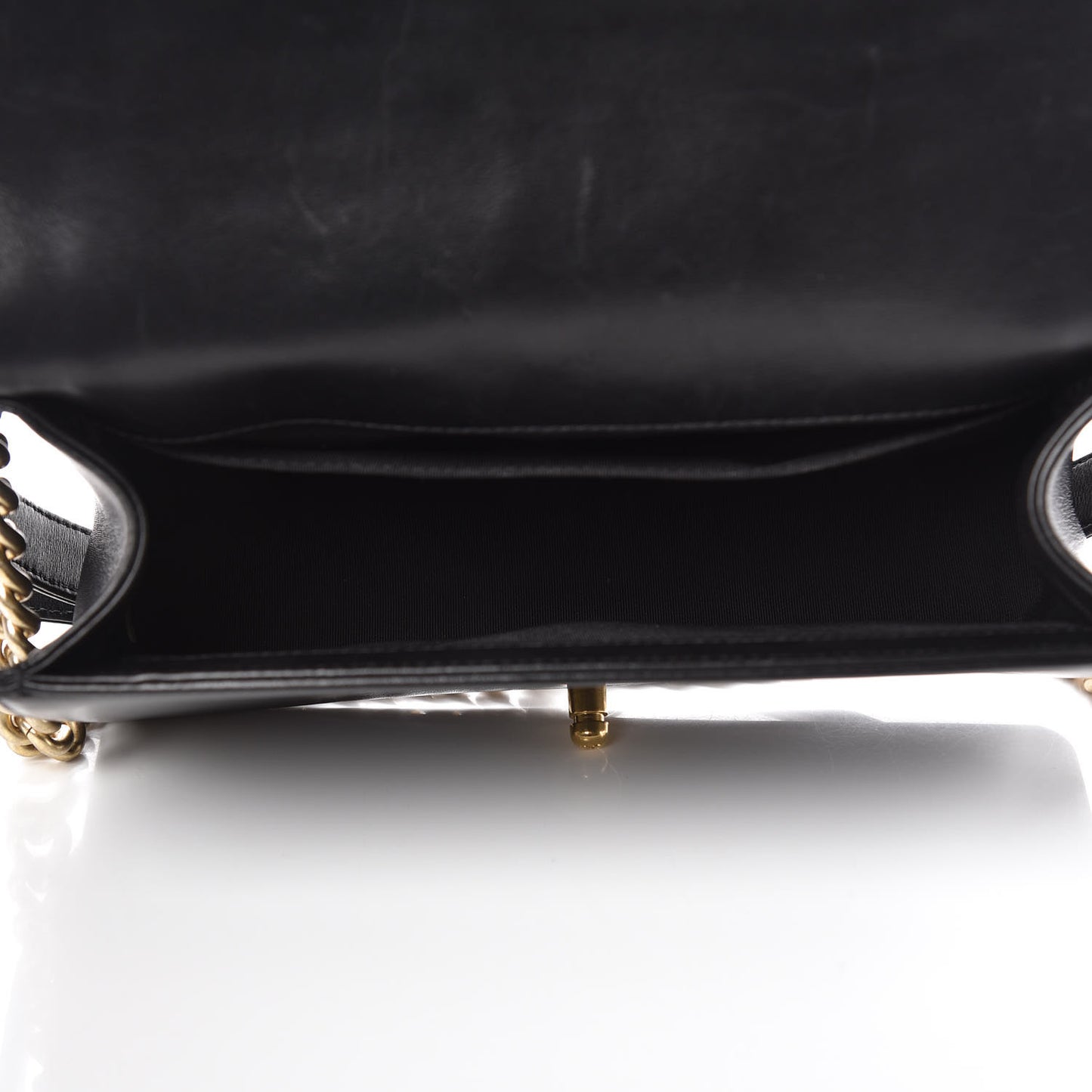 Lambskin Quilted Medium Boy Flap Black