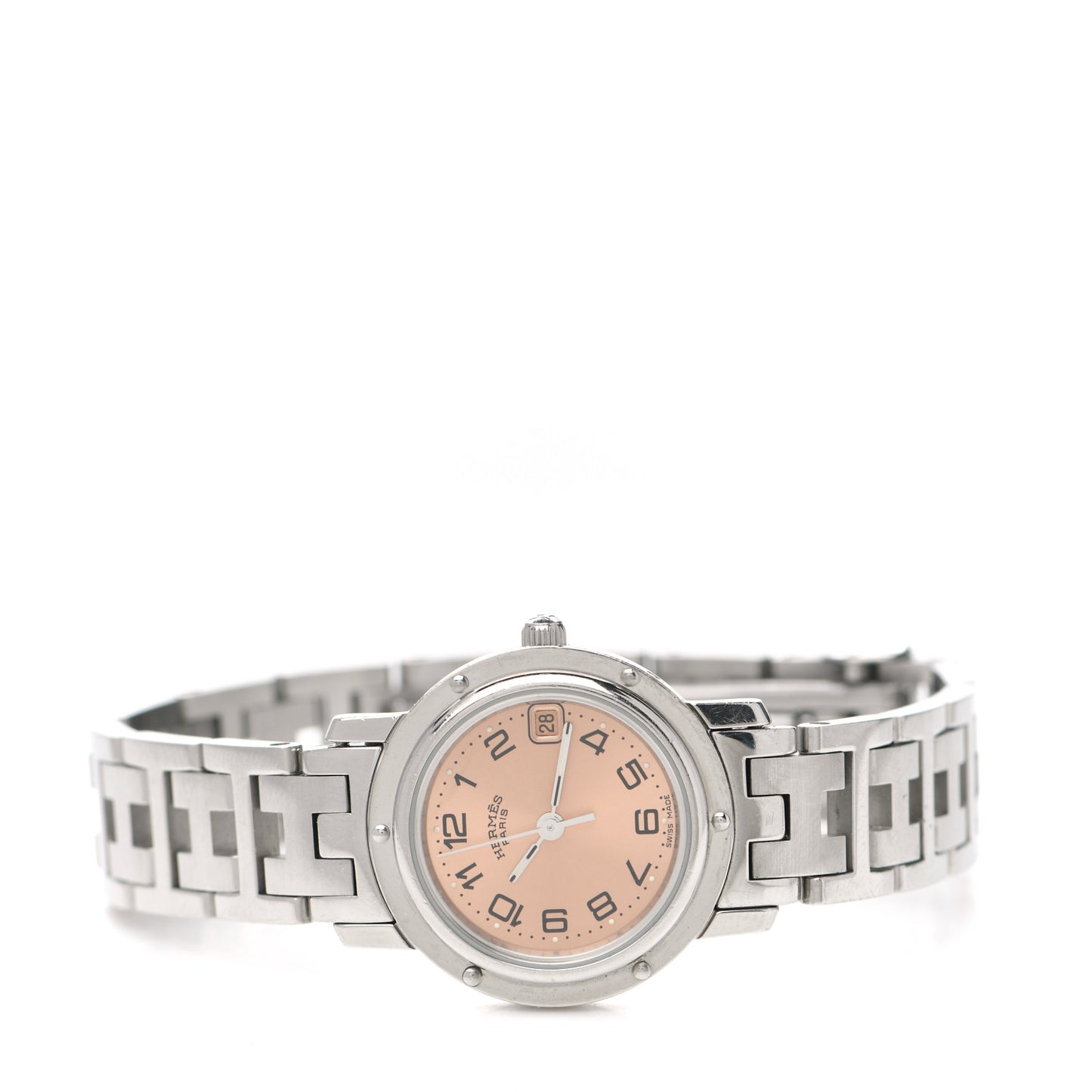 Stainless Steel 24mm Clipper Quartz Watch Pink