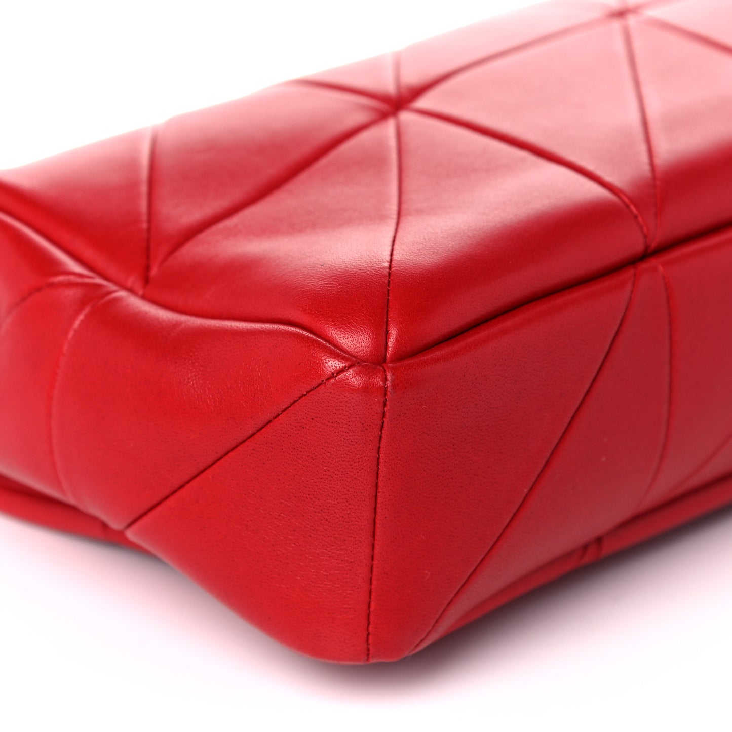 Lambskin Patchwork Monogram Medium Jamie Red