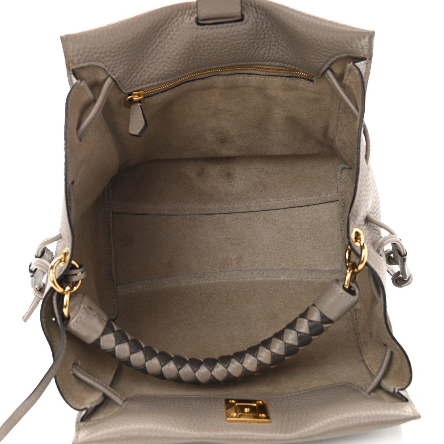 Mulberry Heavy Grain Small Iris Tote Grey 9 of 14