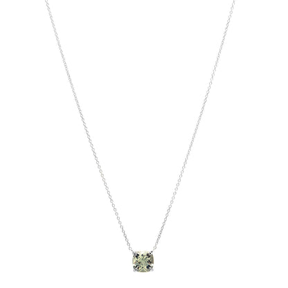 Tiffany Sterling Silver Prasiolite Sparklers Pendant Necklace 1 of 4