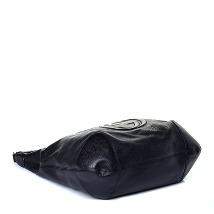 Gucci Pebbled Calfskin Medium Soho Chain Hobo Black 4 of 9