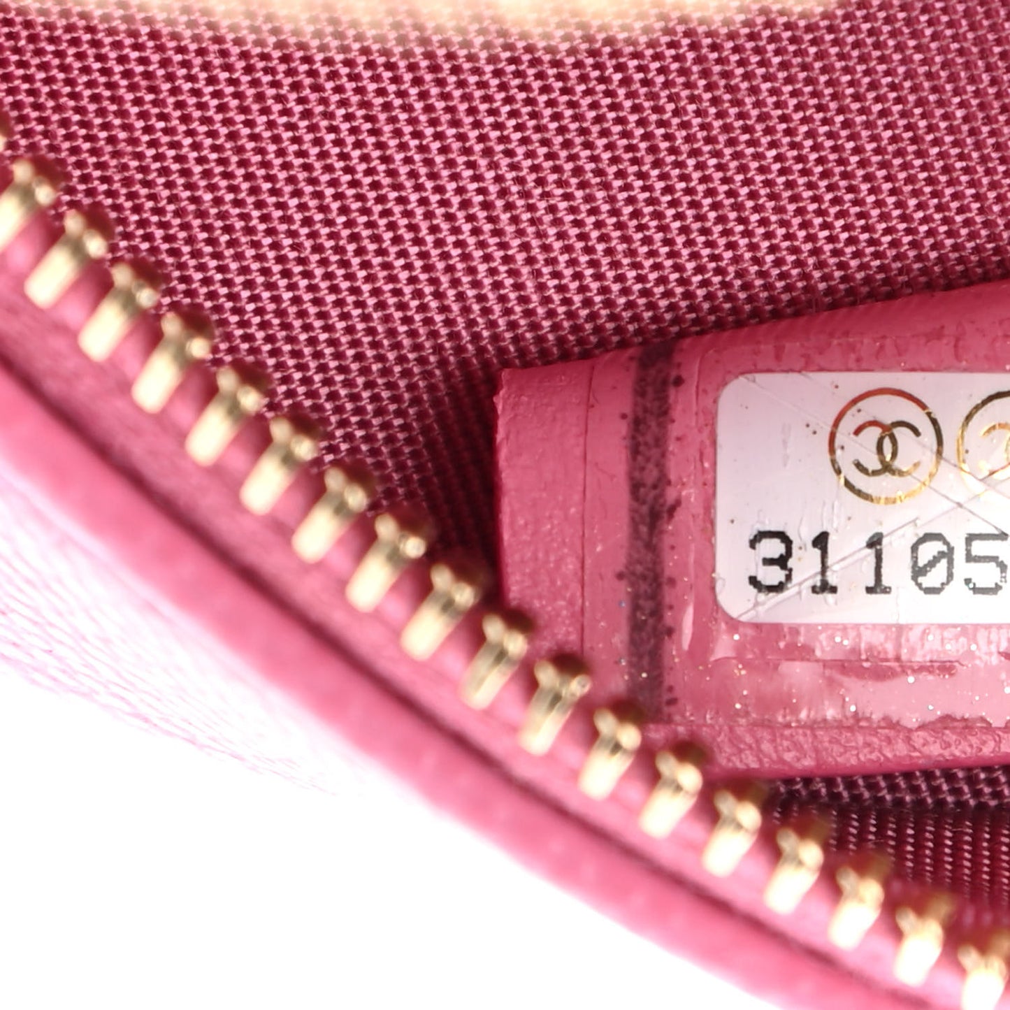 Caviar Quilted Gripoix CC Round Clutch With Chain Pink