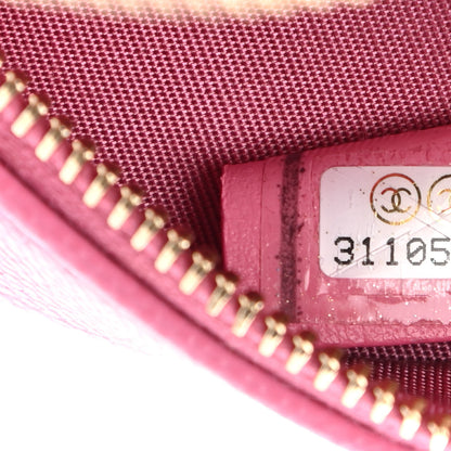 Chanel Caviar Quilted Gripoix CC Round Clutch With Chain Pink 7 of 9