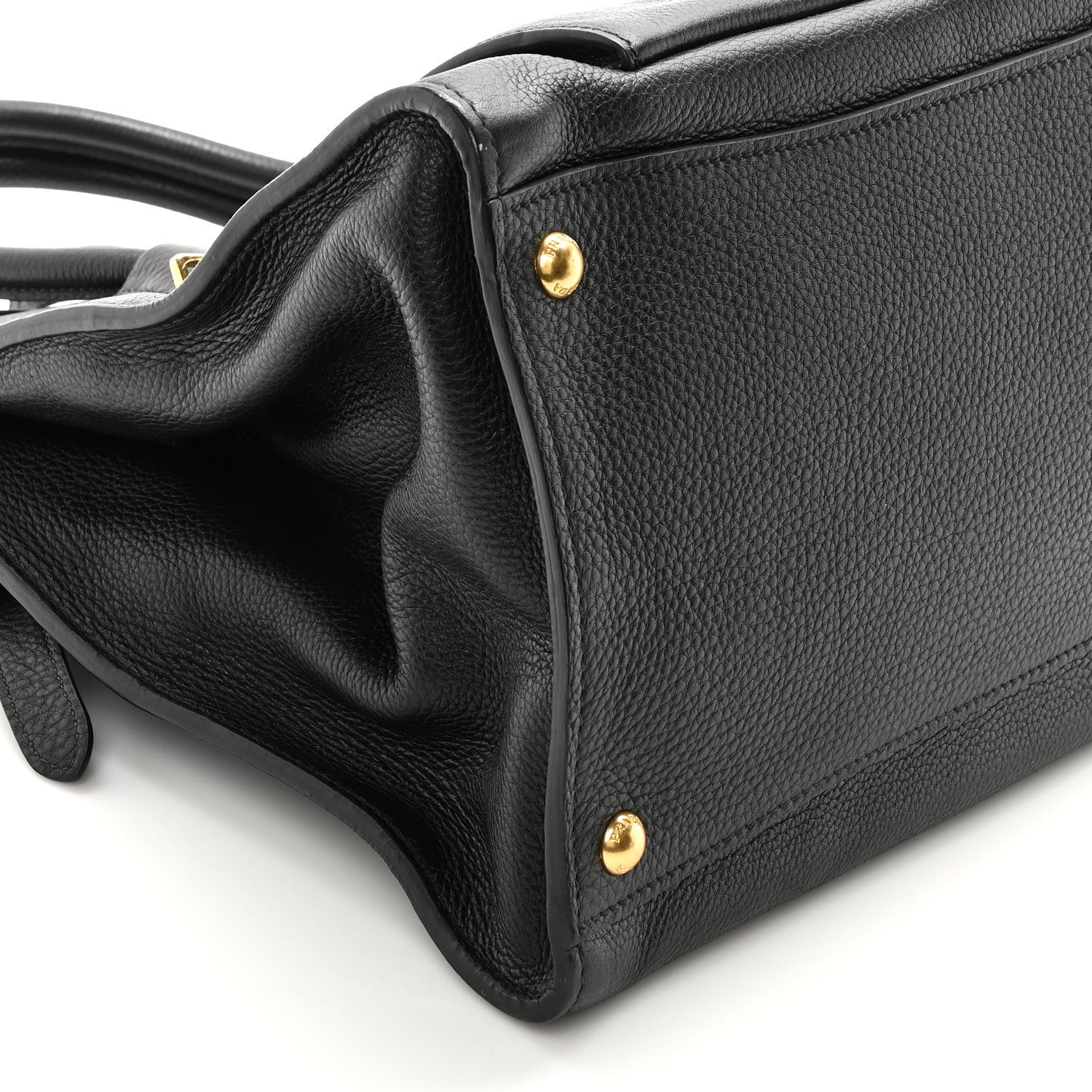 Prada Vitello Daino Shopping Tote Black 8 of 9