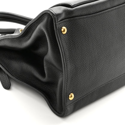 Prada Vitello Daino Shopping Tote Black 8 of 9