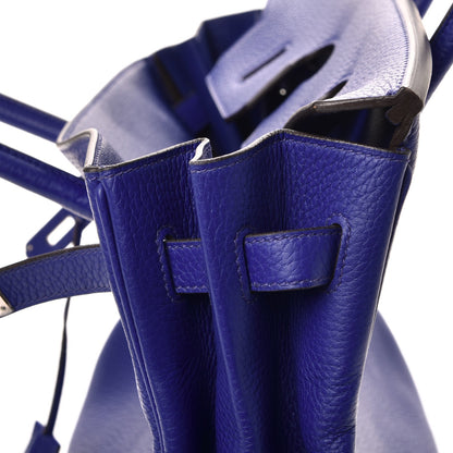 Hermes Togo Birkin 35 Bleu Electrique 16 of 37