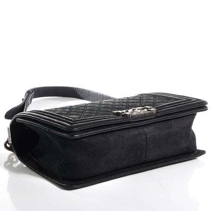Chanel Iridescent Caviar Medium Boy Flap Black 4 of 8