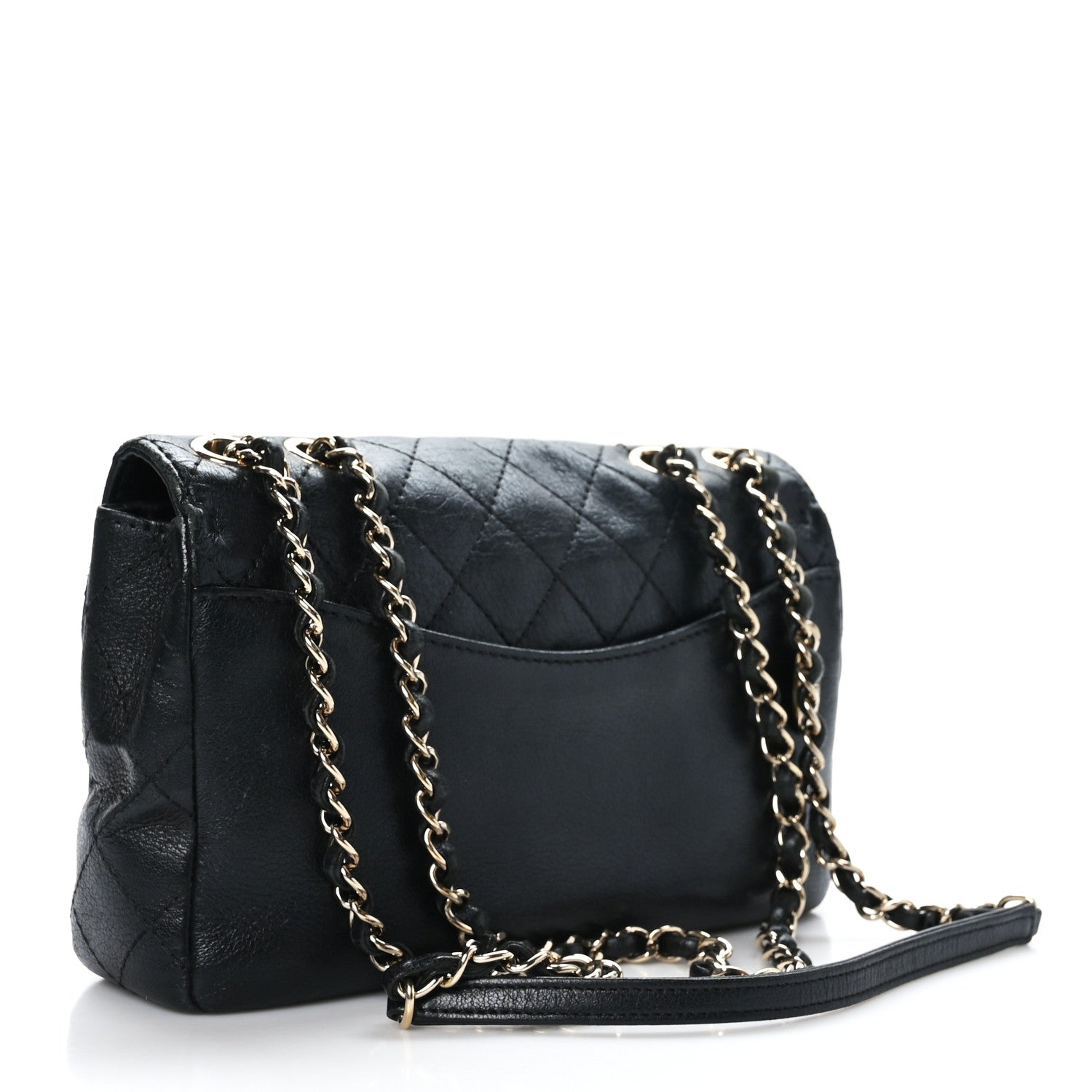 Chanel Goatskin Quilted Coco Curve Flap Messenger Flap Black 3 of 9