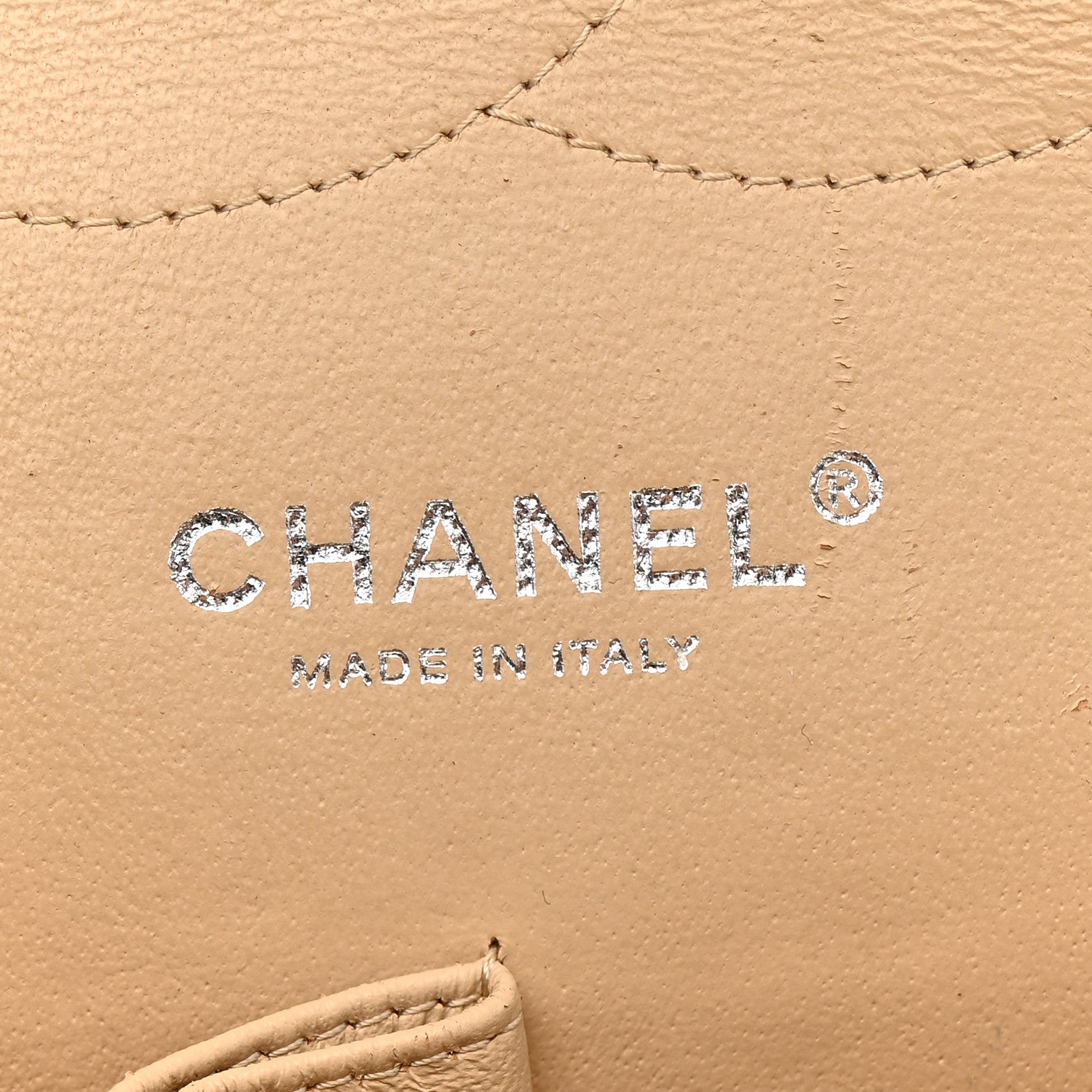 Chanel Caviar Quilted Jumbo Double Flap Light Beige 6 of 12