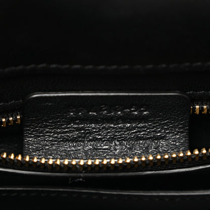 Salvatore Ferragamo Calfskin Aura Shoulder Bag Black 7 of 10