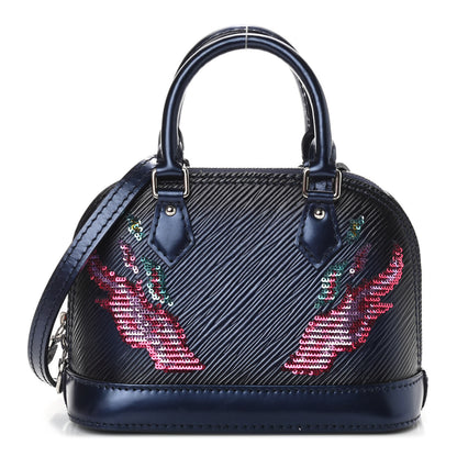 Louis Vuitton Epi Sequins Flame Alma Nano Blue Nuit 1 of 10