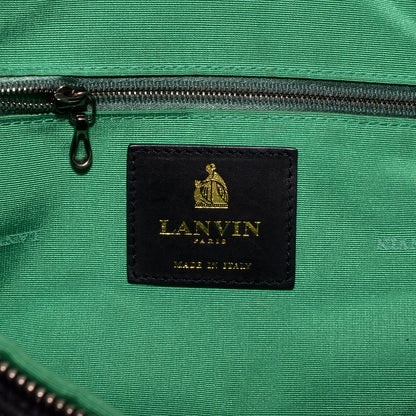Lanvin Lambskin Amalia Double Wear Satchel Black 6 of 8