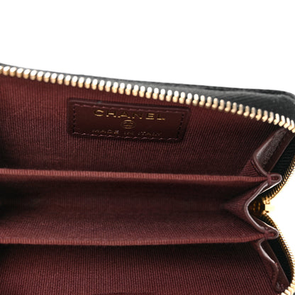Chanel Caviar Quilted Zip Coin Purse Black 4 of 7