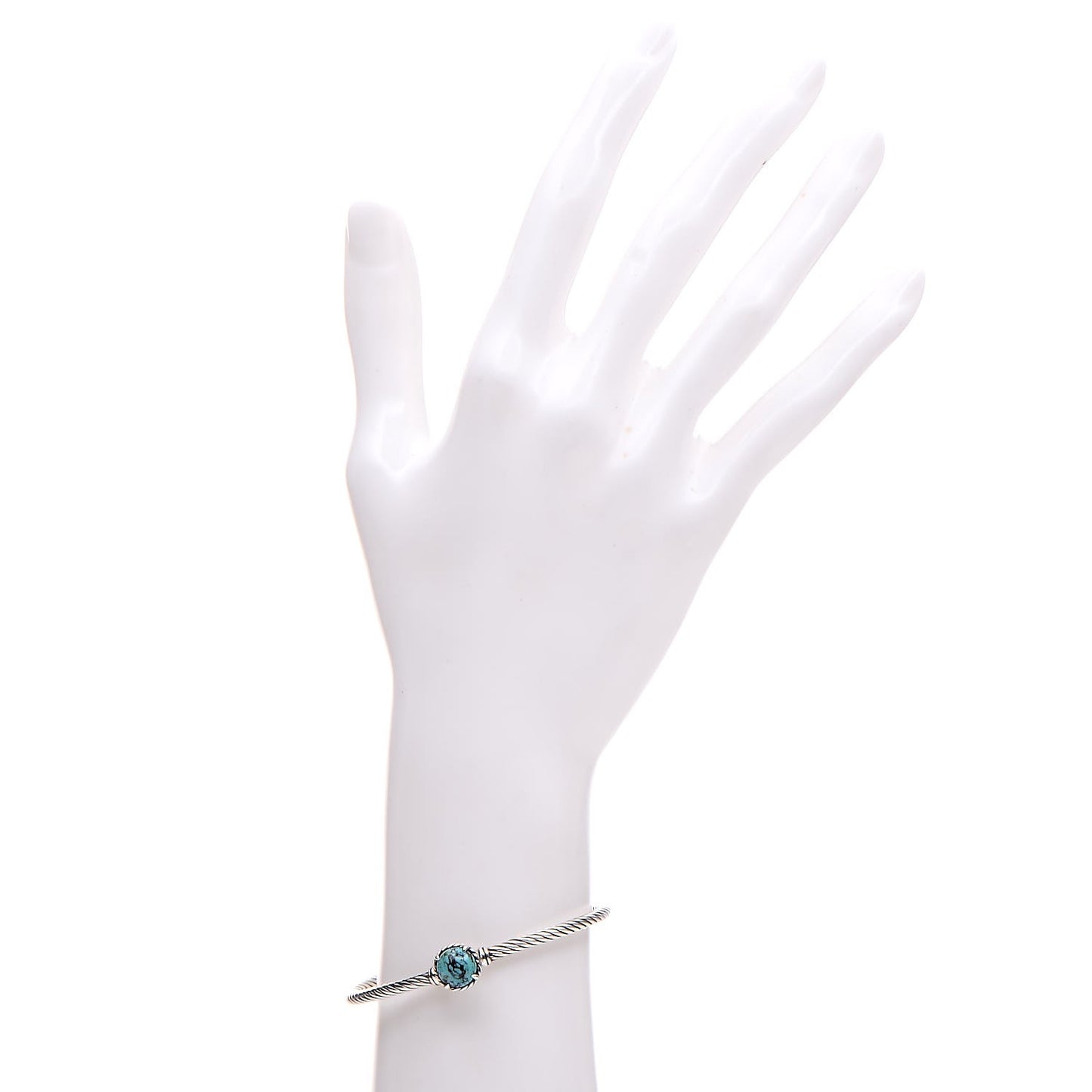 Sterling Silver Turquoise 3mm Chatelaine Bracelet