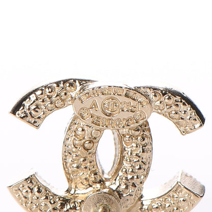 Chanel Crystal CC Earrings Gold 4 of 5