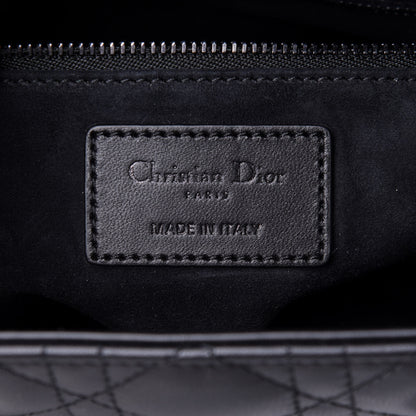 Christian Dior Lambskin Cannage Medium Lady Dior Black 6 of 10