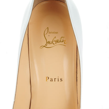 Christian Louboutin Patent Decollete 554 100 Pumps 42 White 7 of 8