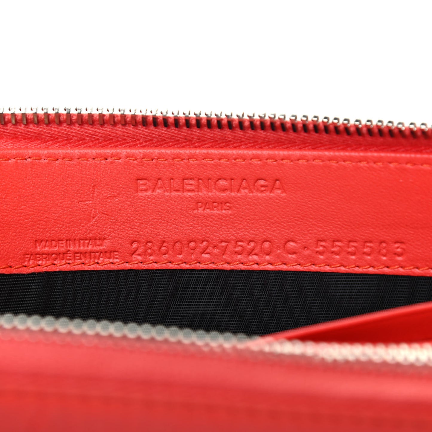 Agneau Arena Nappa Glover Classic Continental Zip Around Wallet Fire Orange