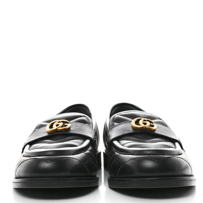 Gucci Nappa Matelasse Double G Marmont Loafers 38 Black 2 of 9