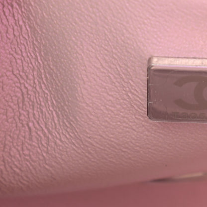 Chanel Iridescent Calfskin Quilted Mini Rectangular Flap Pink 7 of 9