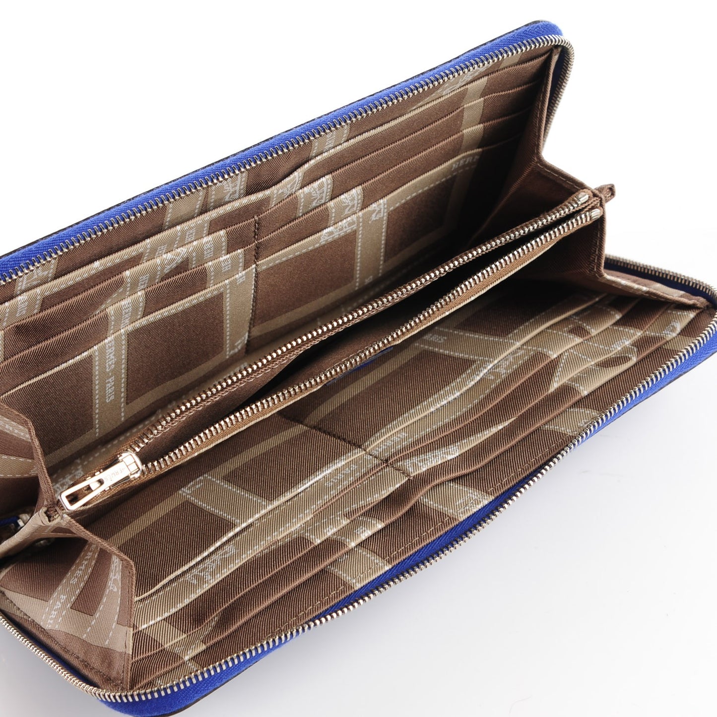 Epsom Silk'In Wallet Bleu Electrique