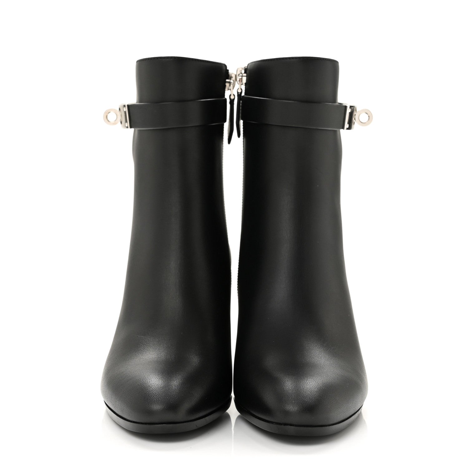 Hermes Calfskin Saint Germain Ankle Boots 36 Black 3 of 10