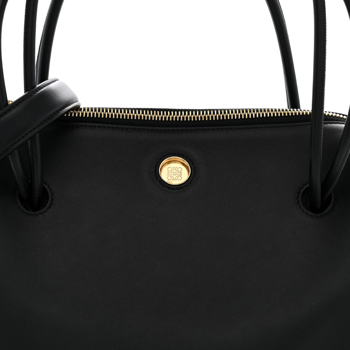 Supple Calfskin Medium Madrid Bag Black