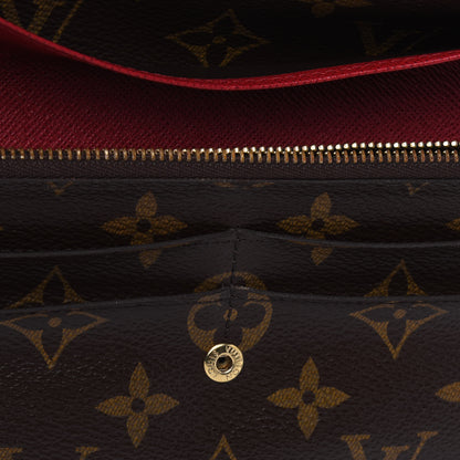 Louis Vuitton Monogram Emilie Wallet Red 6 of 6