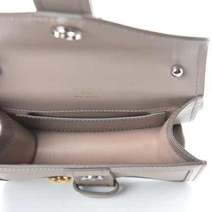 Chloe Shiny Goatskin Calfskin Mini Aby Chain Shoulder Bag Motty Grey 4 of 7