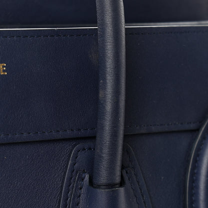 Celine Smooth Calfskin Micro Luggage Navy Blue 13 of 14