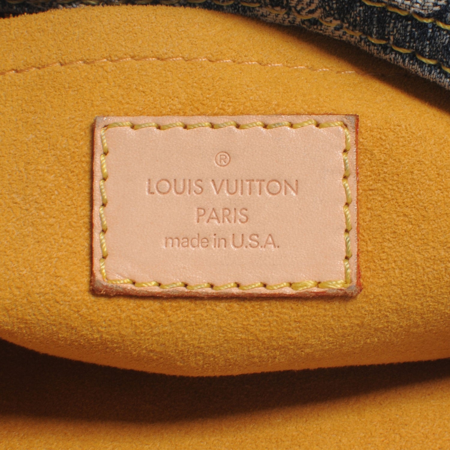 Louis Vuitton Monogram Denim Baggy PM Blue 6 of 7
