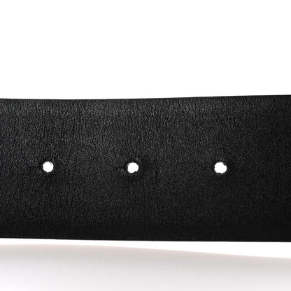 Valentino Garavani Glossy Calfskin VLogo Reversible 30mm Belt 85 34 Saddle Brown Black 4 of 6