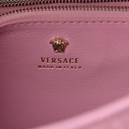 Versace Calfskin Embroidered Medium Baroque Palazzo Empire Bag Pink 7 of 15