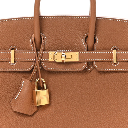 Hermes Togo Birkin 25 Gold 8 of 11