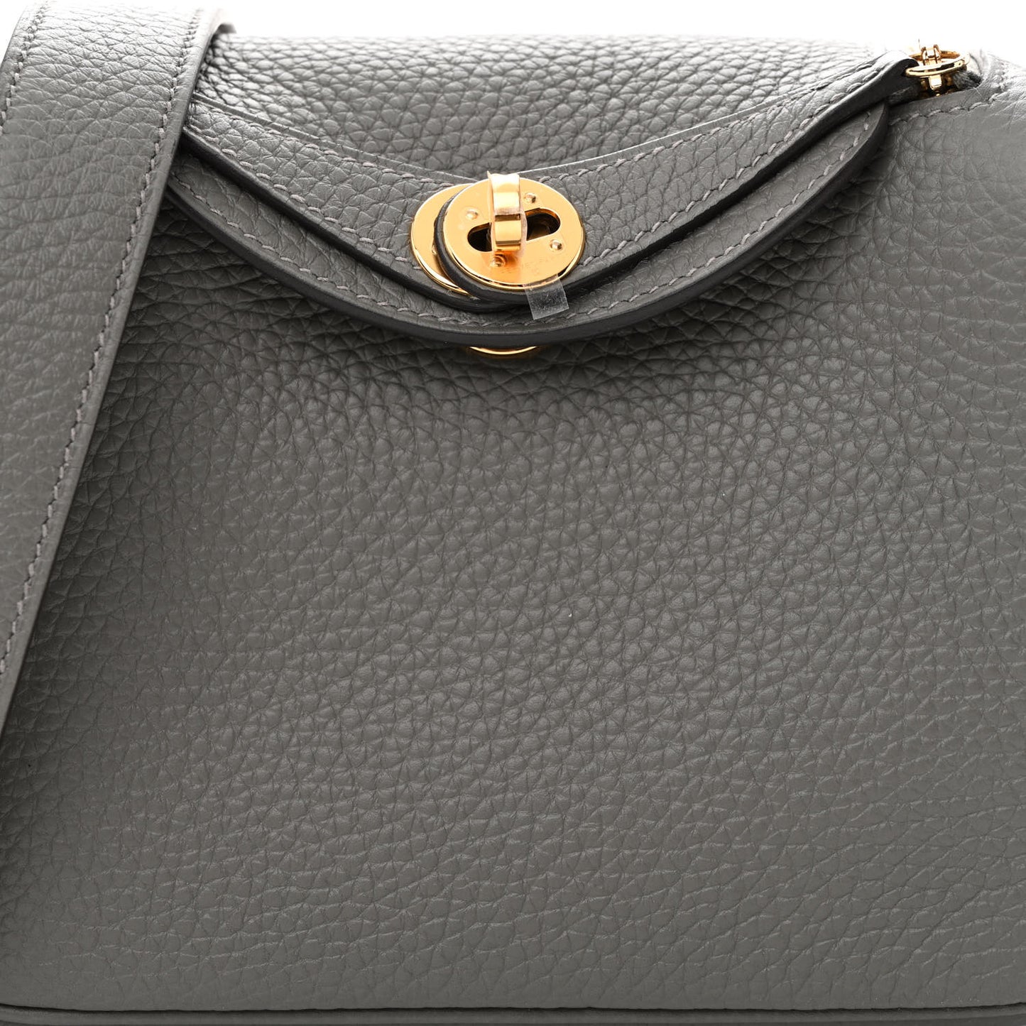 Taurillon Clemence Mini Lindy 20 Gris Meyer