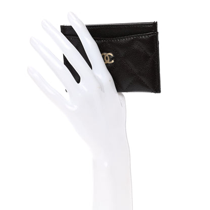 Chanel Caviar Quilted Card Holder Dark Brown 2 of 9