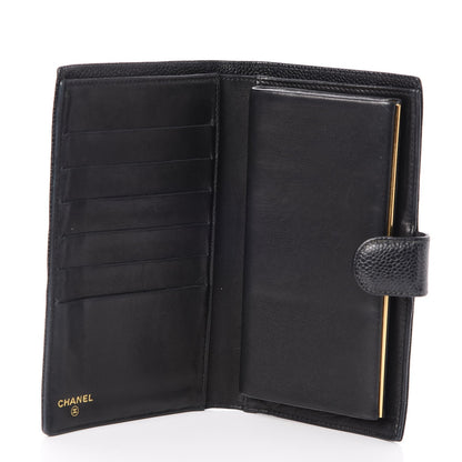 Chanel Caviar Timeless CC French Wallet Black 5 of 9