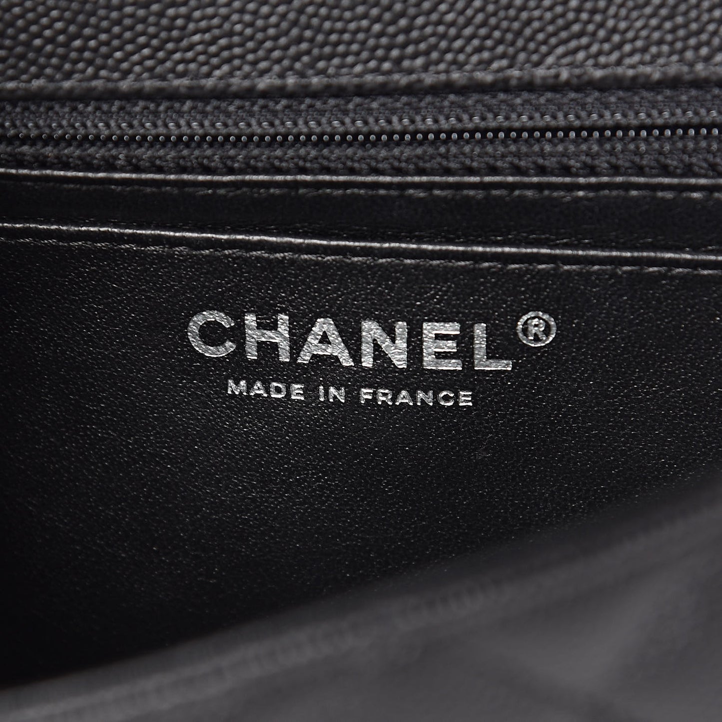 Caviar Quilted Mini Rectangular Flap Black