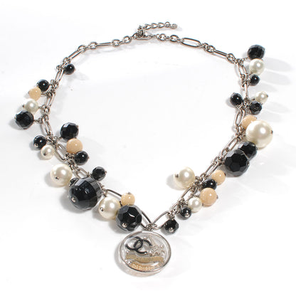 Chanel Pearl Beaded CC Paris Necklace 3 of 6