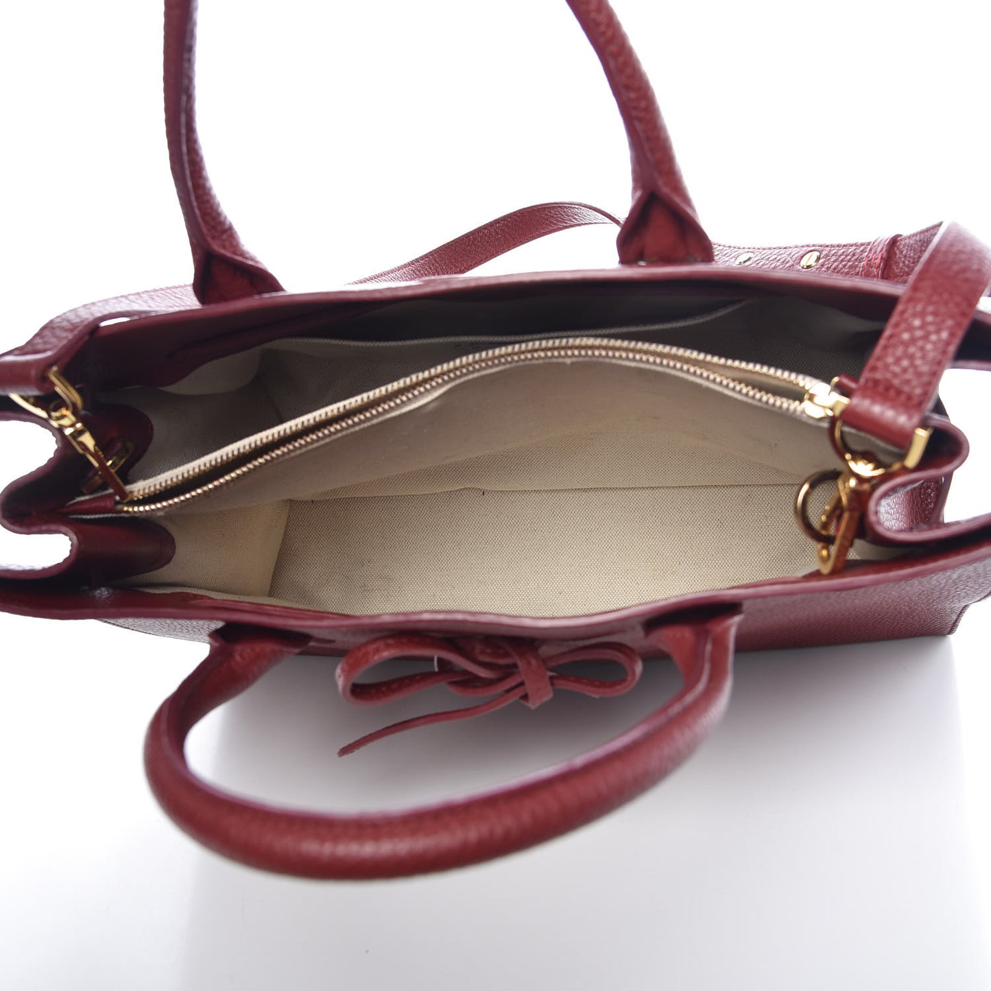 Tumbled Calfskin Large Sun Bag Rococo