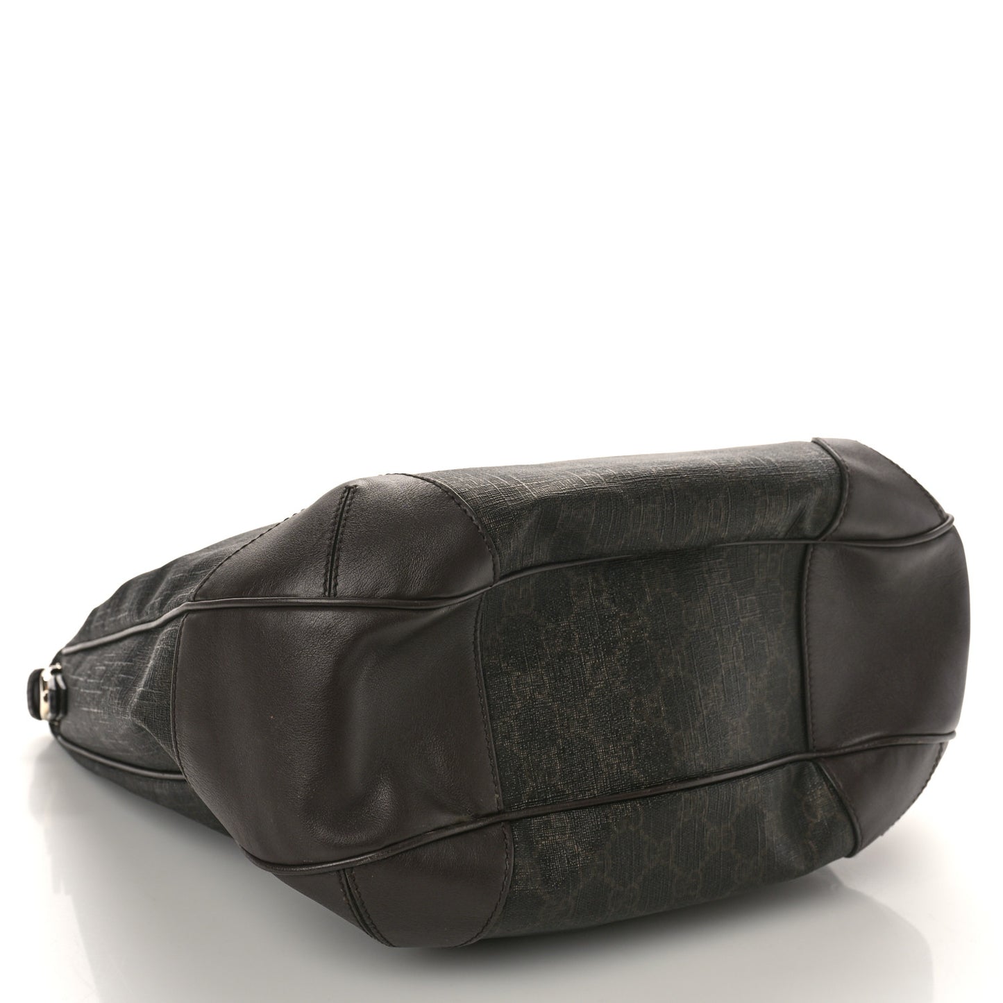 GG Supreme Monogram Margaux Calfskin Medium Nice Hobo Dark Brown