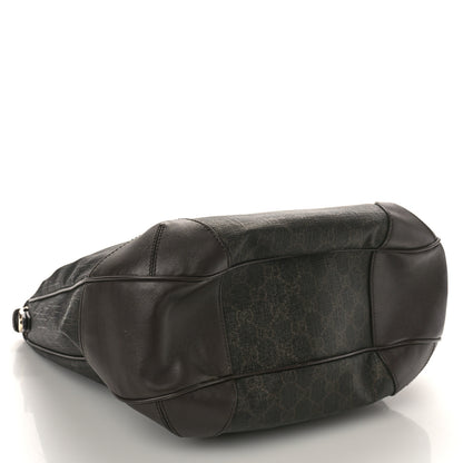Gucci GG Supreme Monogram Margaux Calfskin Medium Nice Hobo Dark Brown 4 of 13
