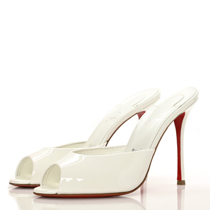 Christian Louboutin Patent Me Dolly 100 Sandals 40 White 3 of 7