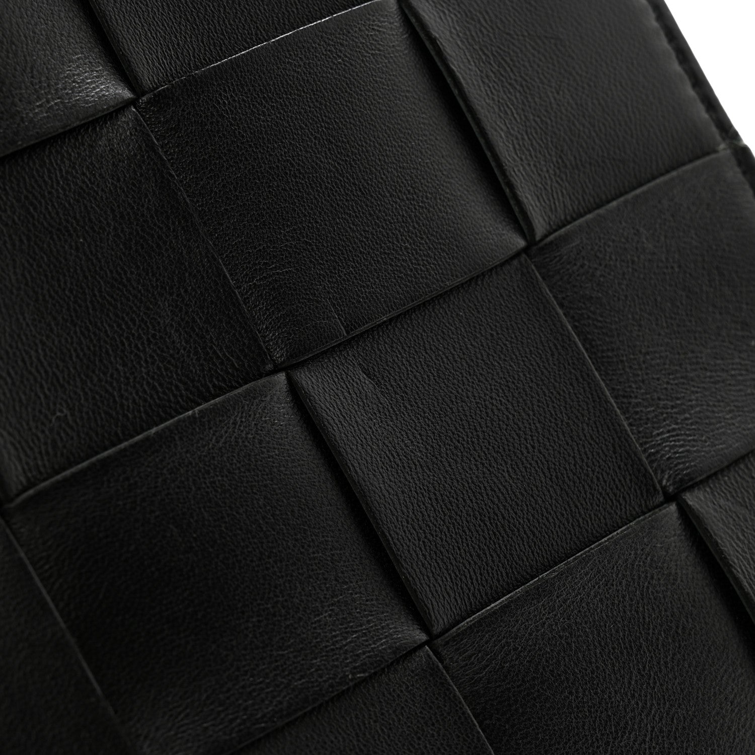 Bottega Veneta Nappa Maxi Intrecciato Small Cassette Flat Zip Pouch Black 8 of 8