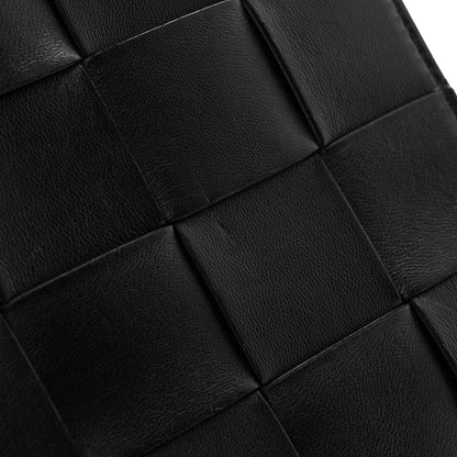 Bottega Veneta Nappa Maxi Intrecciato Small Cassette Flat Zip Pouch Black 8 of 8